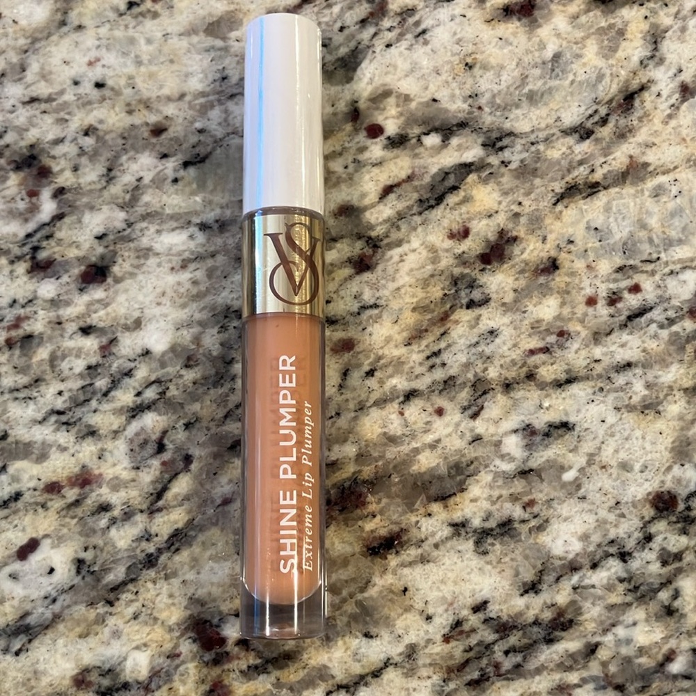 Victoria’s Secret Shine Plumper Extreme Lip Plumper Gloss Warm Blush .11 oz Tan - Picture 2 of 5